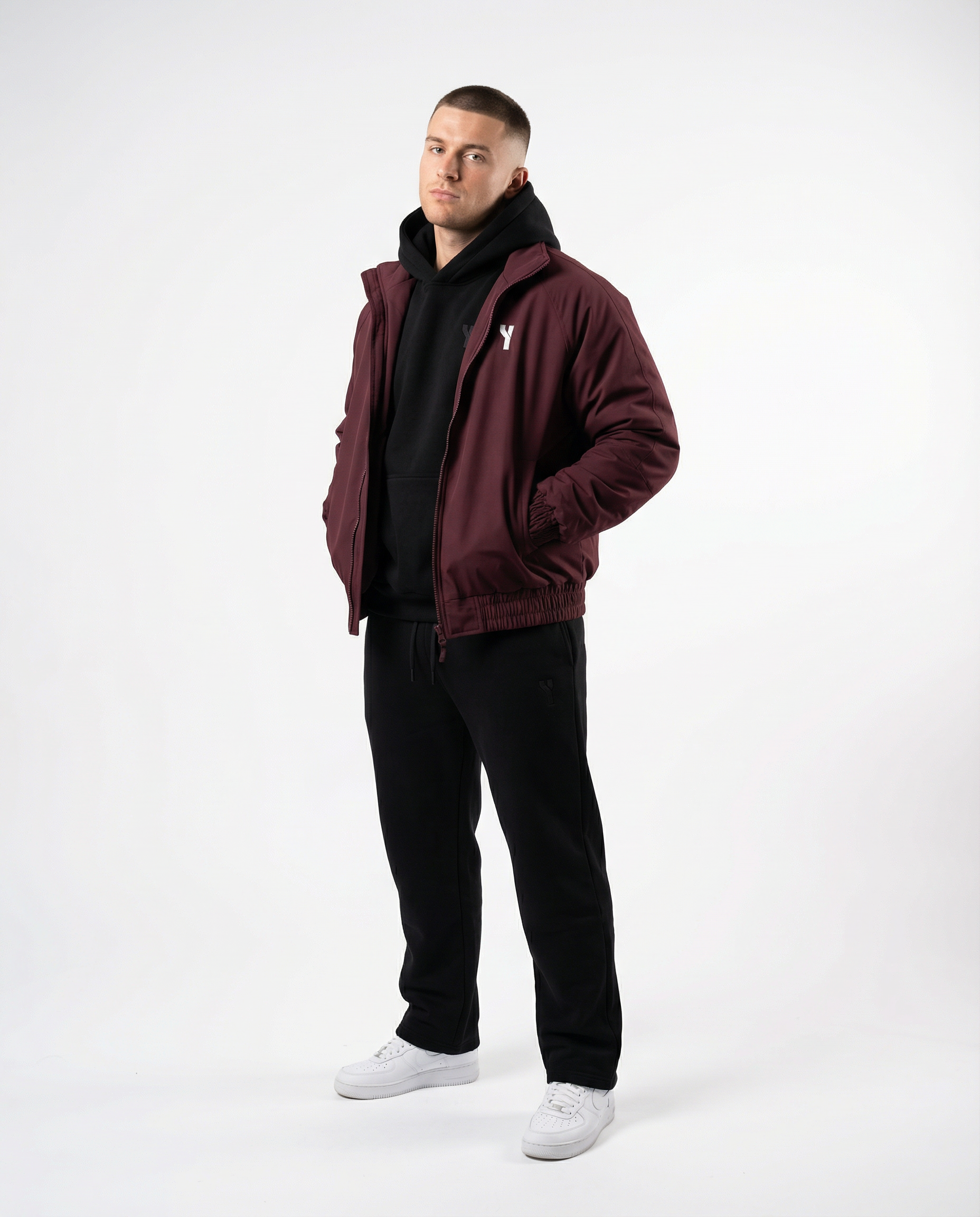 Shield Stand Collar Puffer Coat