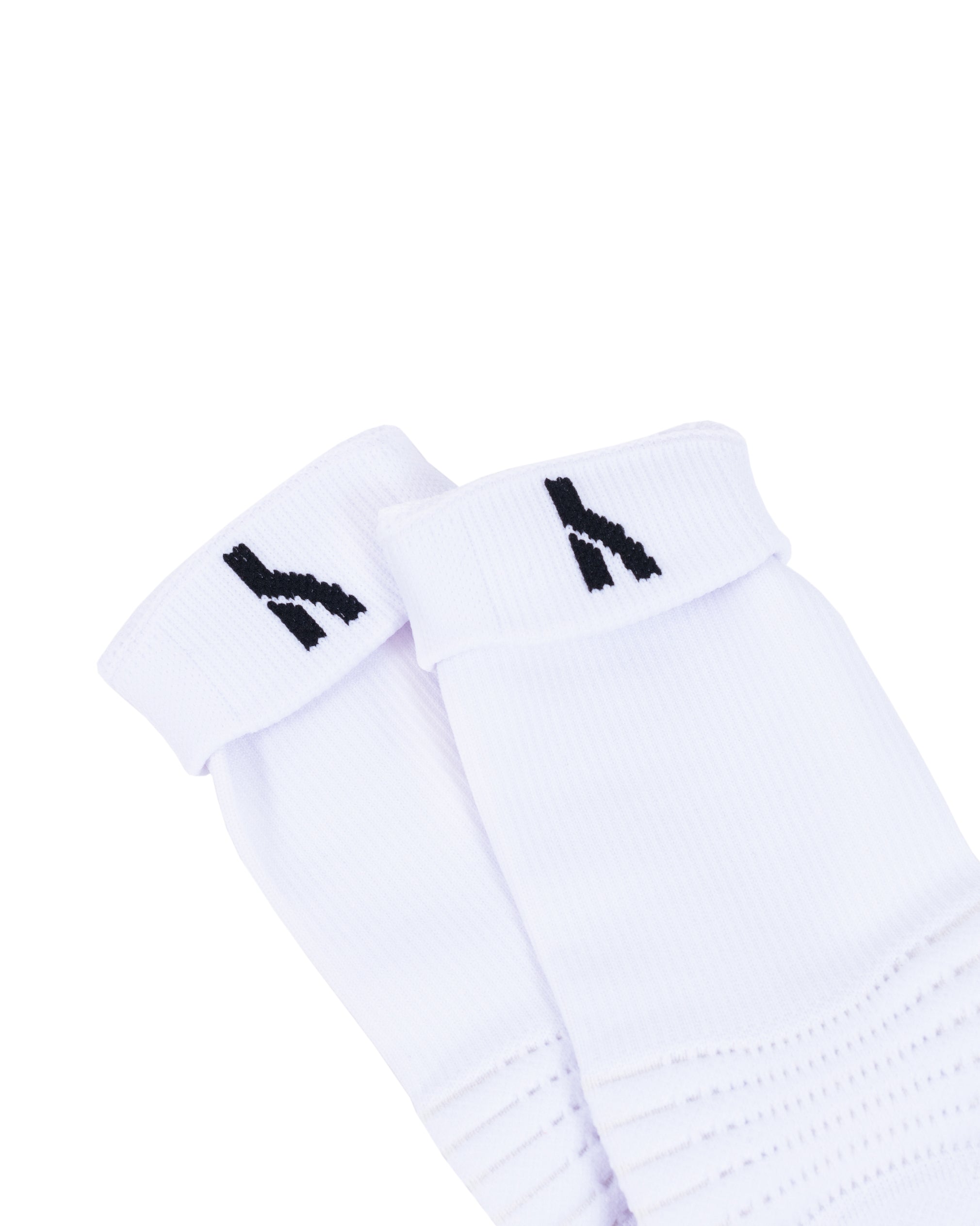 Classic Tech Crew Socks product shot zoomed to show product logo details