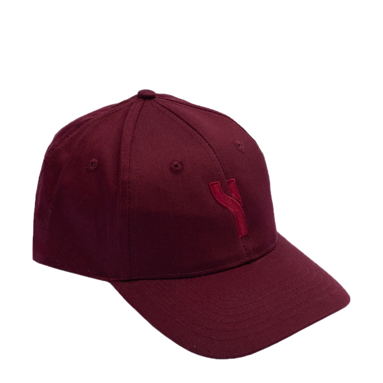 Snapback Cap in burgundy product shot with white background
