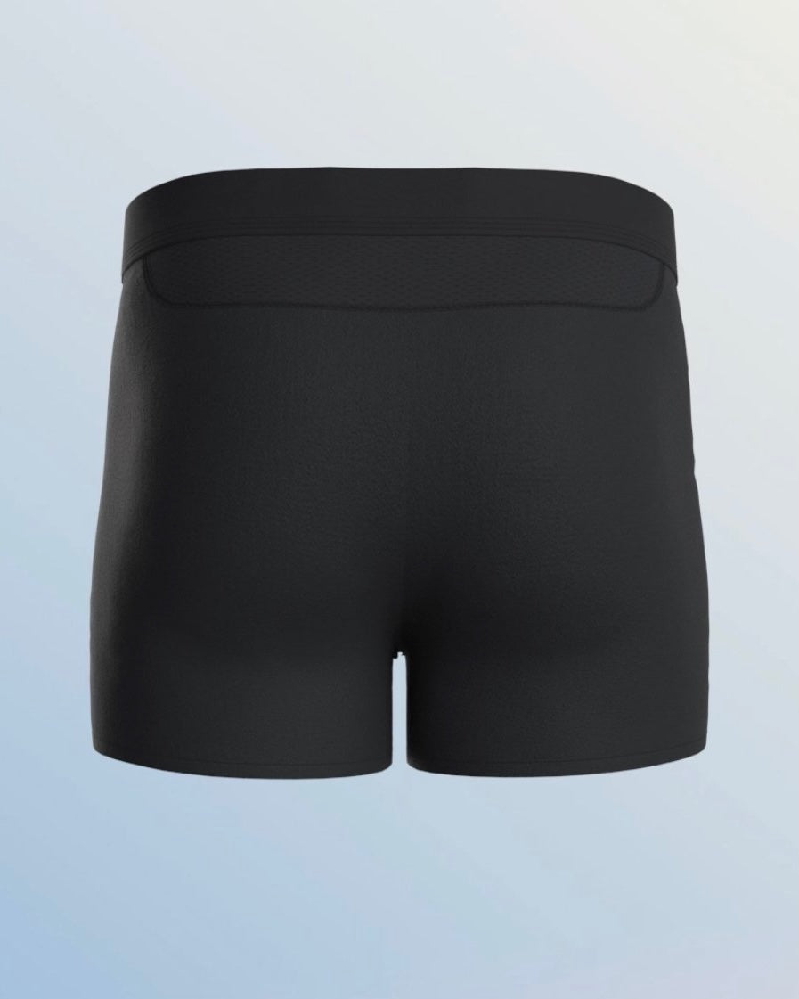 Mens Tech Boxers in black product shot back