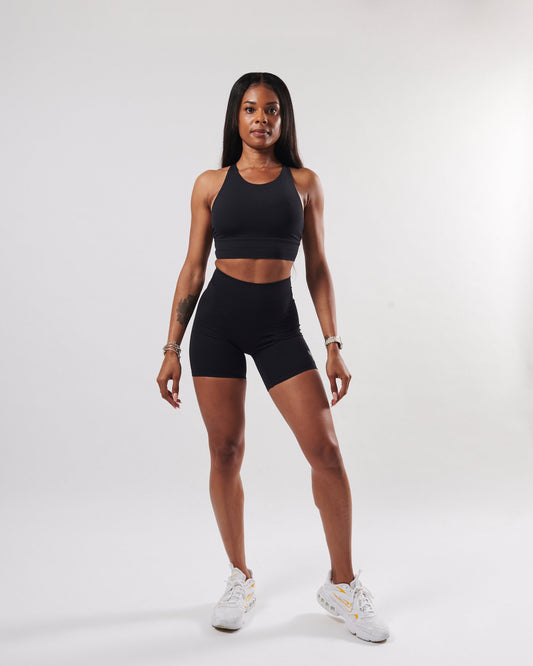 Black Align V Shorts