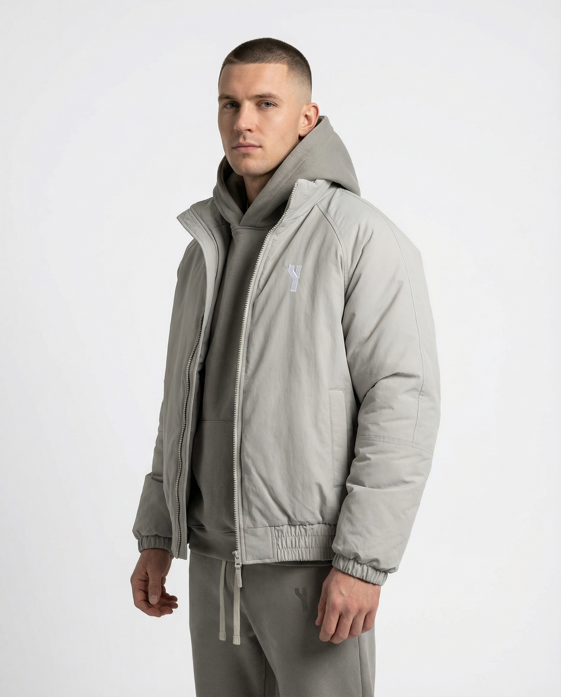 Shield Stand Collar Puffer Coat